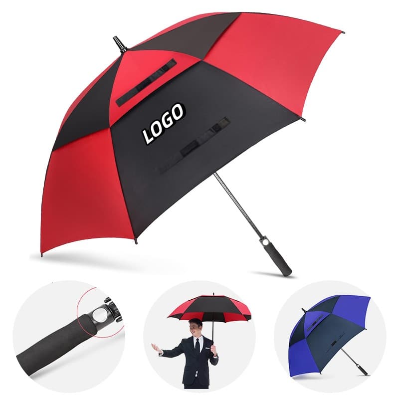 Double Canopy Windproof Golf Umbrella