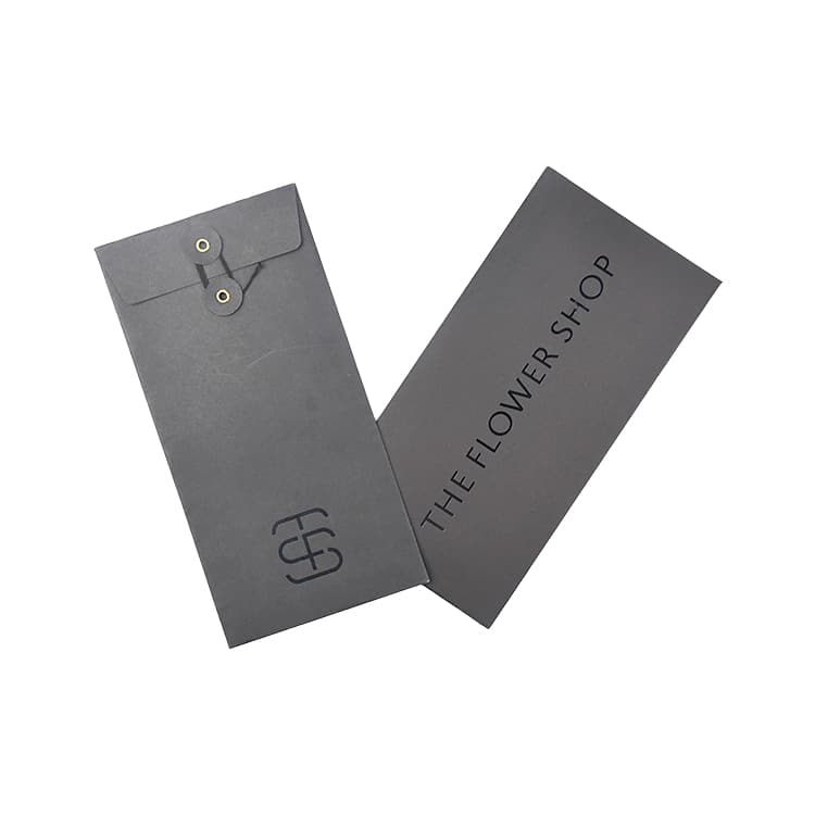 Custom Print Black Envelope Cards