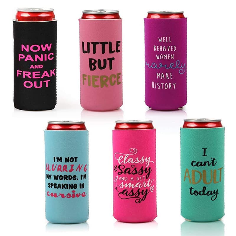 Custom Neoprene Can Coolers for Food